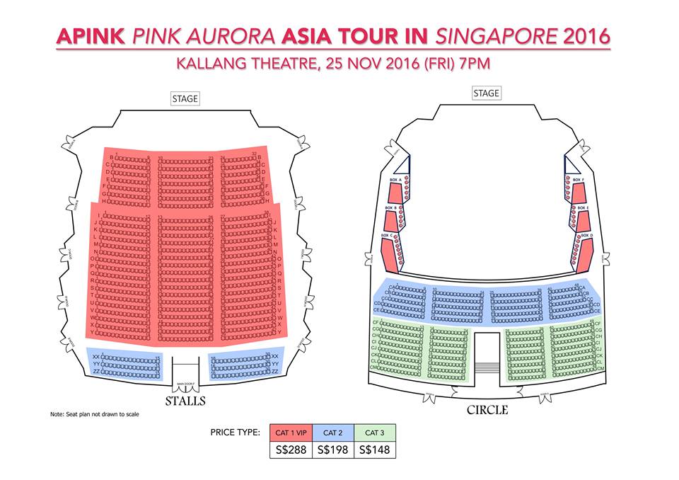 APINK シンガポール 座席表